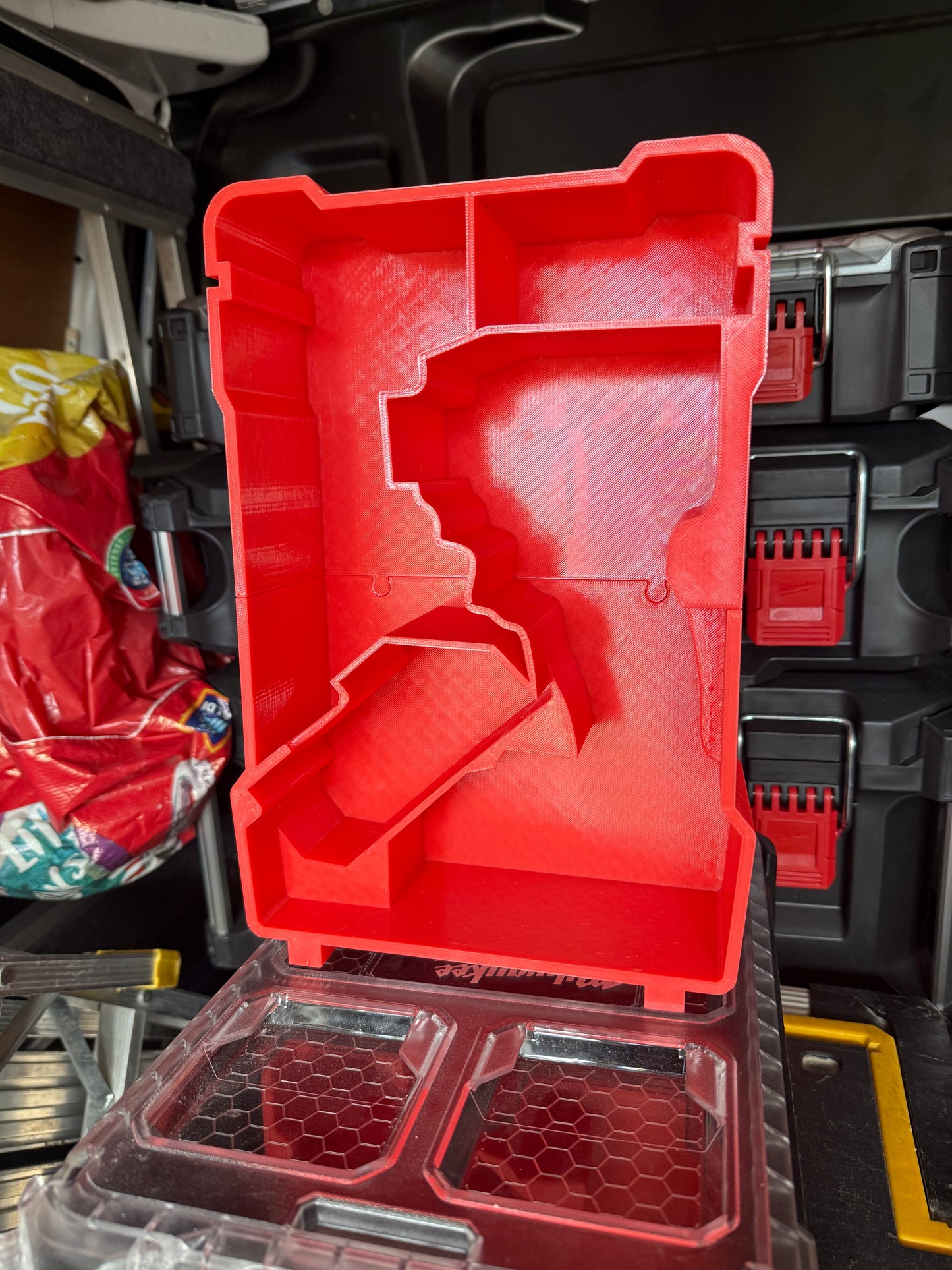 Milwaukee Packout Mini Organiser Insert for M18FID3 Fuel Impact Driver + Batteries