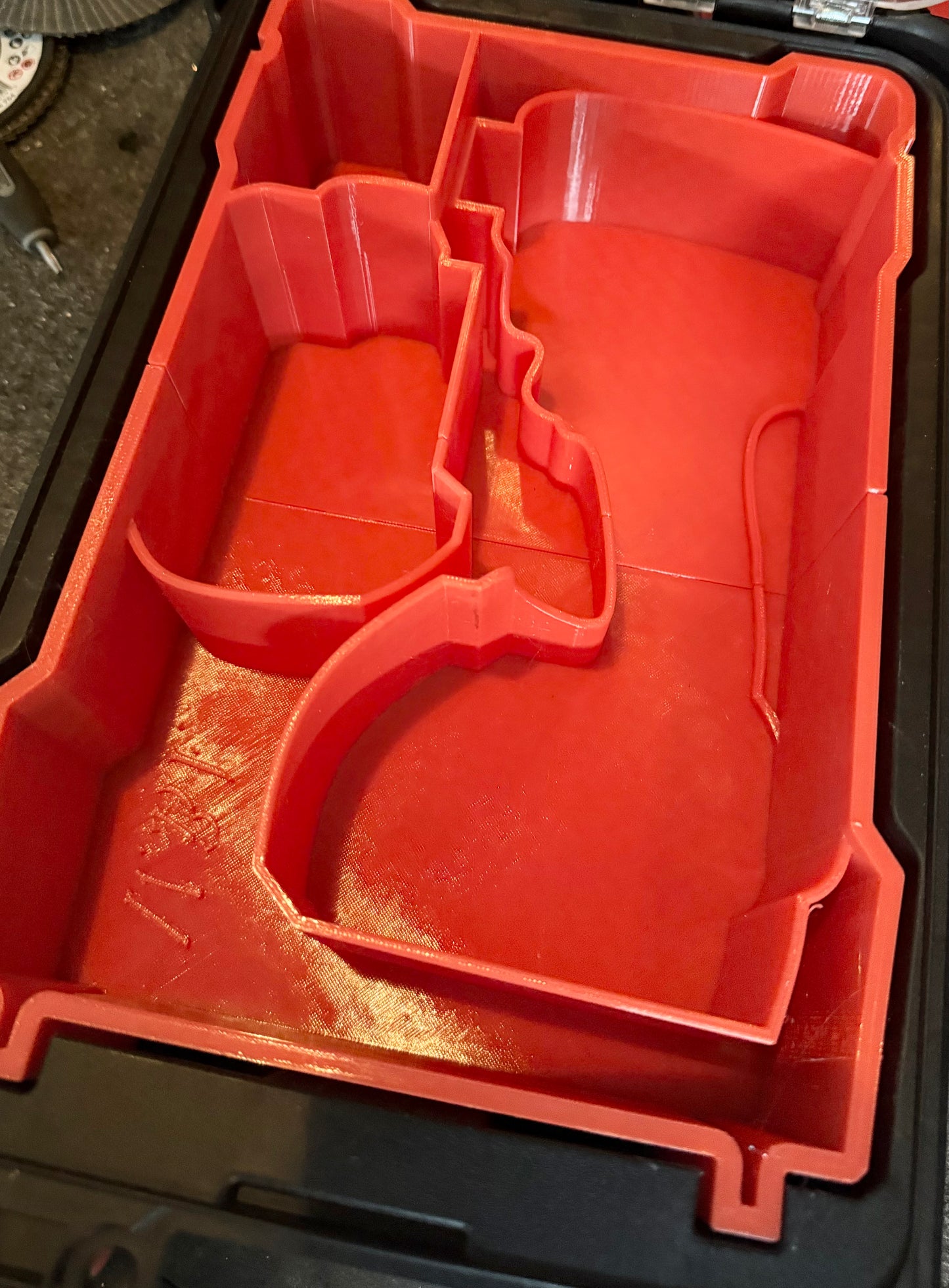 Milwaukee Packout Compact Organiser Custom Inserts for the the M18 Fuel M18FID3-0 Impact driver + 5ah batteries