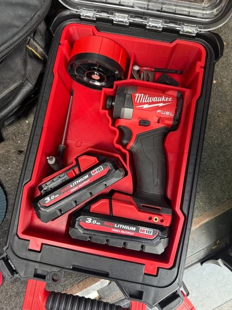 Milwaukee Packout Mini Organiser Insert for M18FID3  Fuel Impact Driver + Batteries