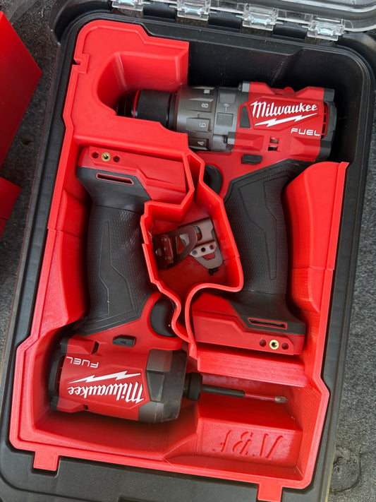 Milwaukee Packout Compact Organiser Insert For M18FID3 Fuel Impact Driver + M18FPD3-0 Combi Drill