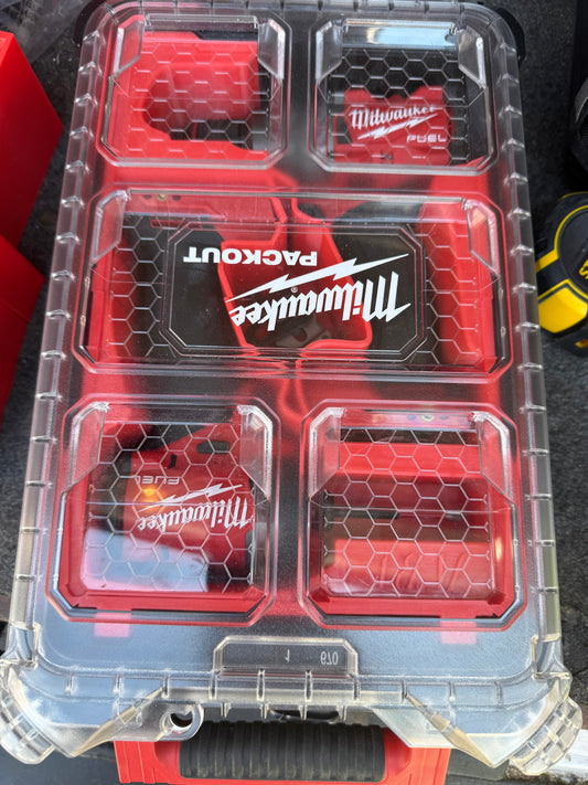 Milwaukee Packout Compact Organiser Insert For M18FID3 Fuel Impact Driver + M18FPD3-0 Combi Drill