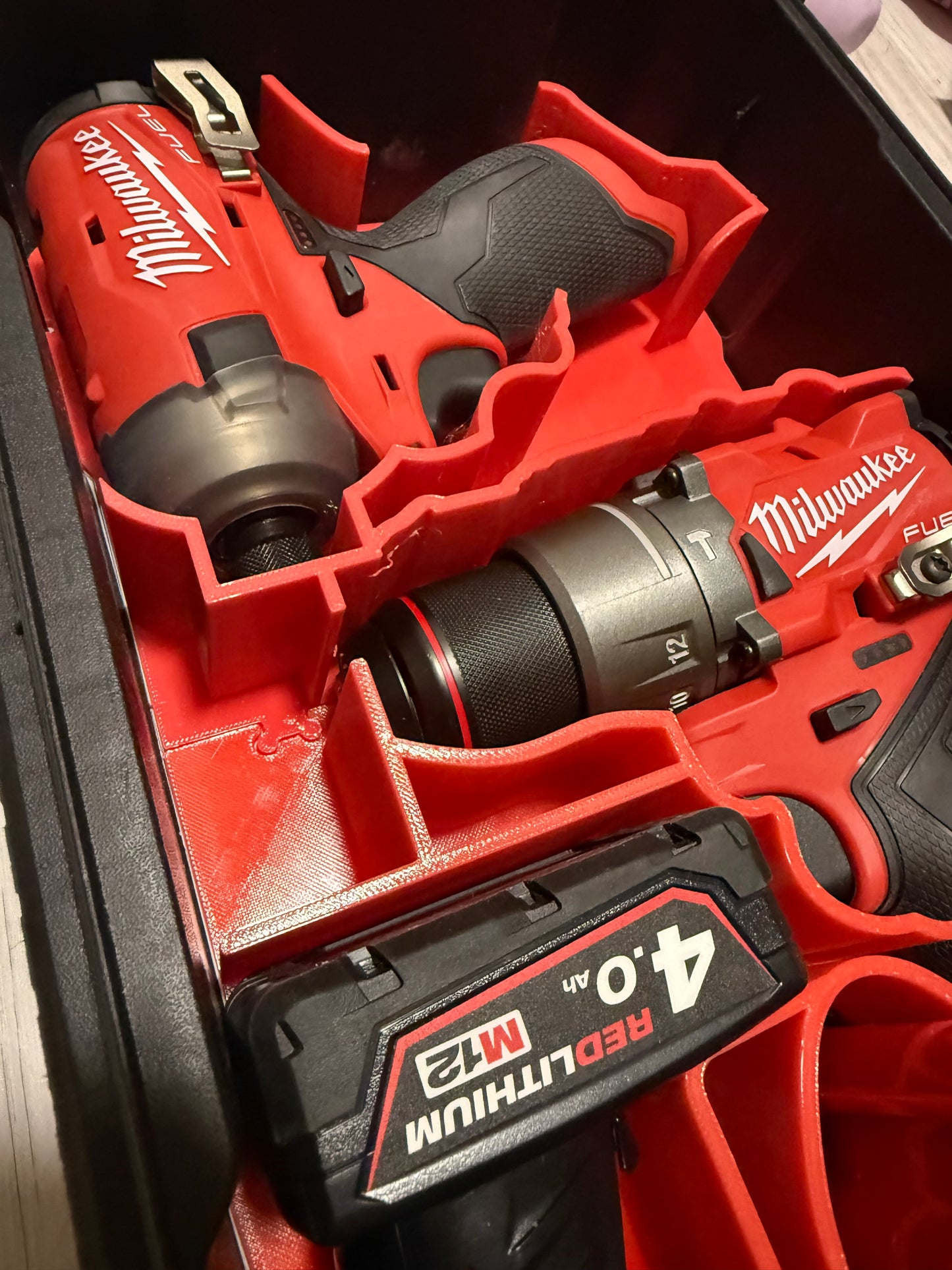 Insert for the Milwaukee Packout Compact Organiser and Milwaukee M12 M12FID2-0  Fuel Impact/FPD2-0 Combi Drill