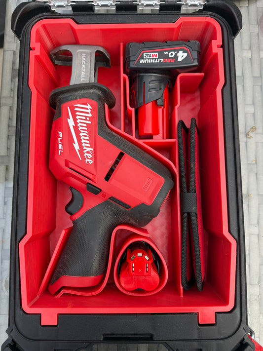 Insert for the Milwaukee Packout Compact Organiser and M12 Fuel Reciprocating Saw