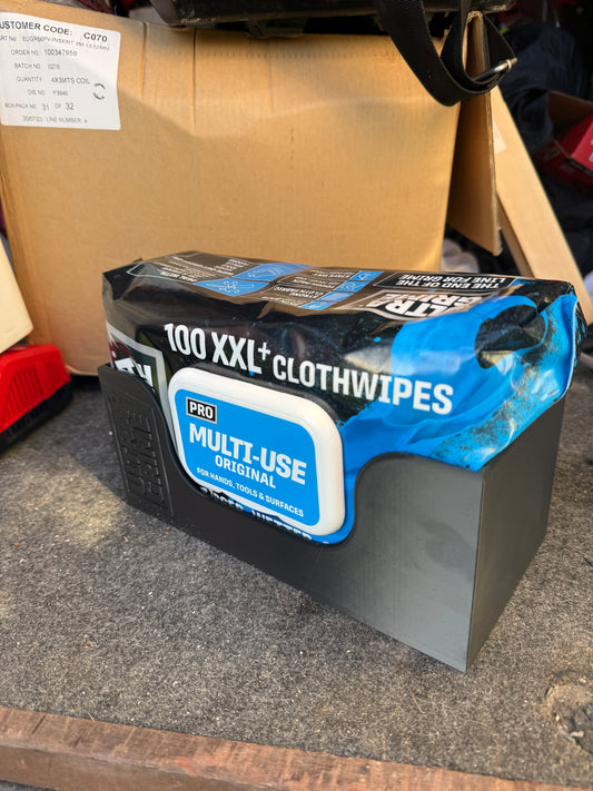 Storage holder for Ultragrime Wipes- Van or workshop storage box