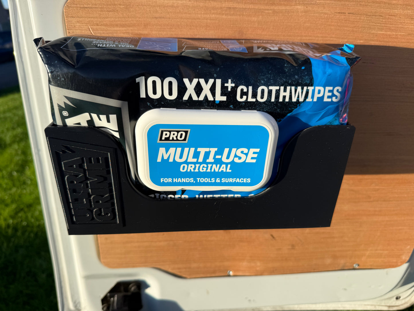 Storage holder for Ultragrime Wipes- Van or workshop storage box