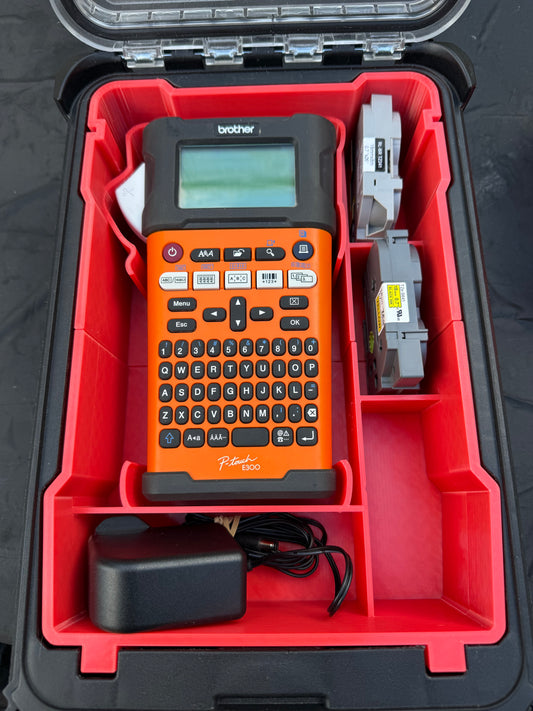 Milwaukee Packout Compact Organiser Insert For the Brother PT-E300VP Label Printer