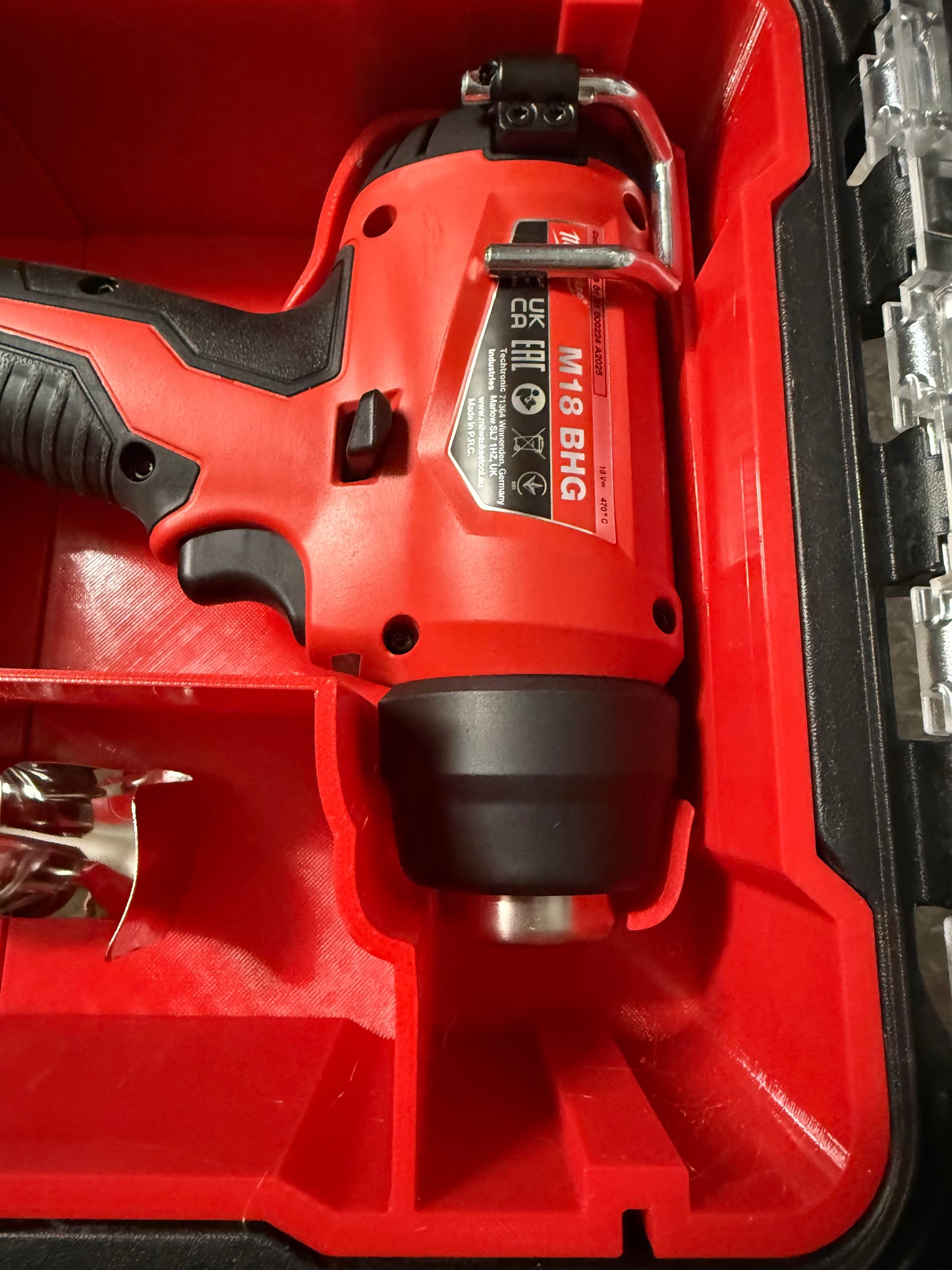 Insert Compatible with the Packout Compact Organiser for the M18 BHG Milwaukee Heat Gun