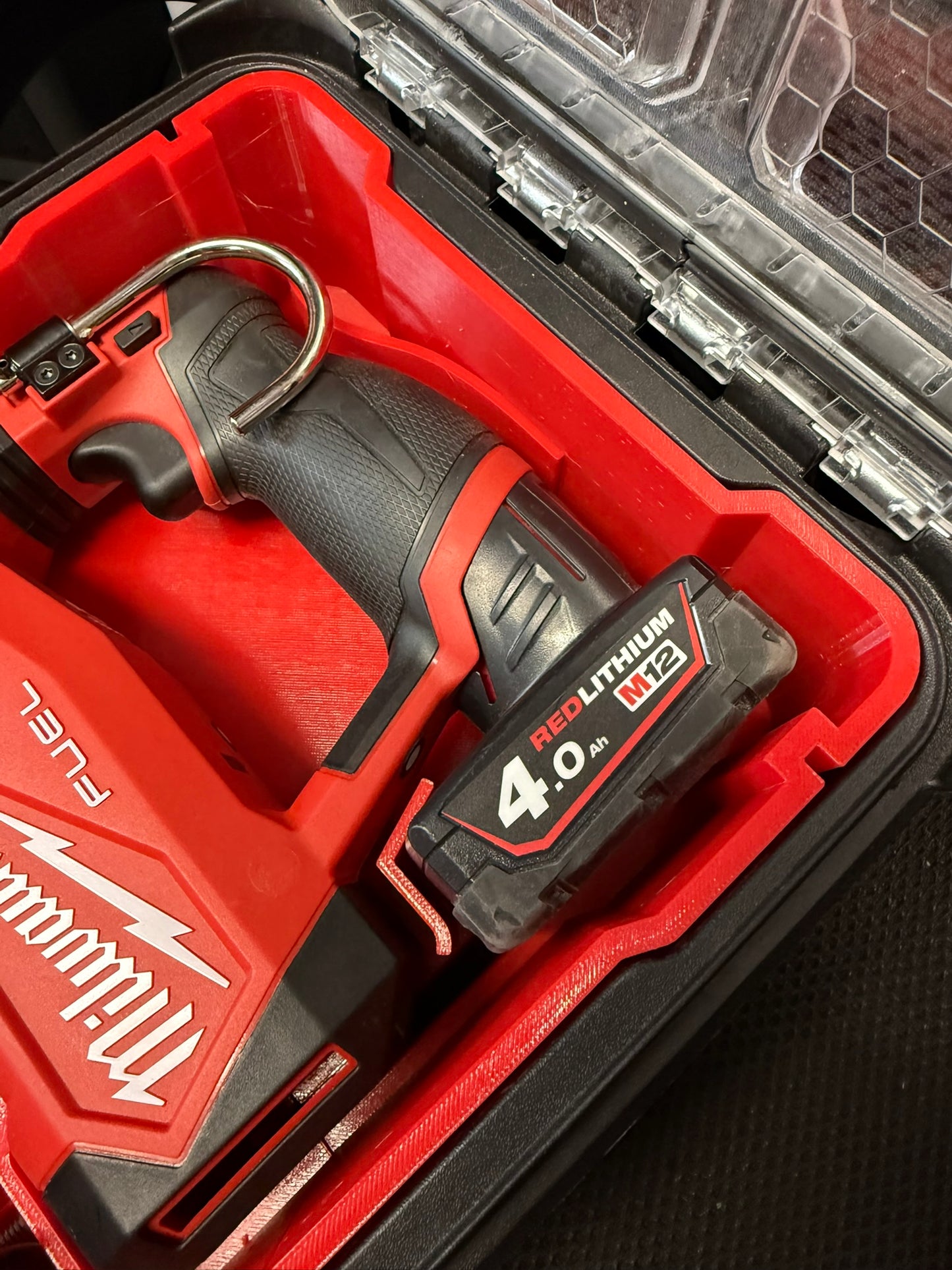 Milwaukee Packout Compact Organiser INSERT Compatible with the M12 SDS Fuel Hammer Drill