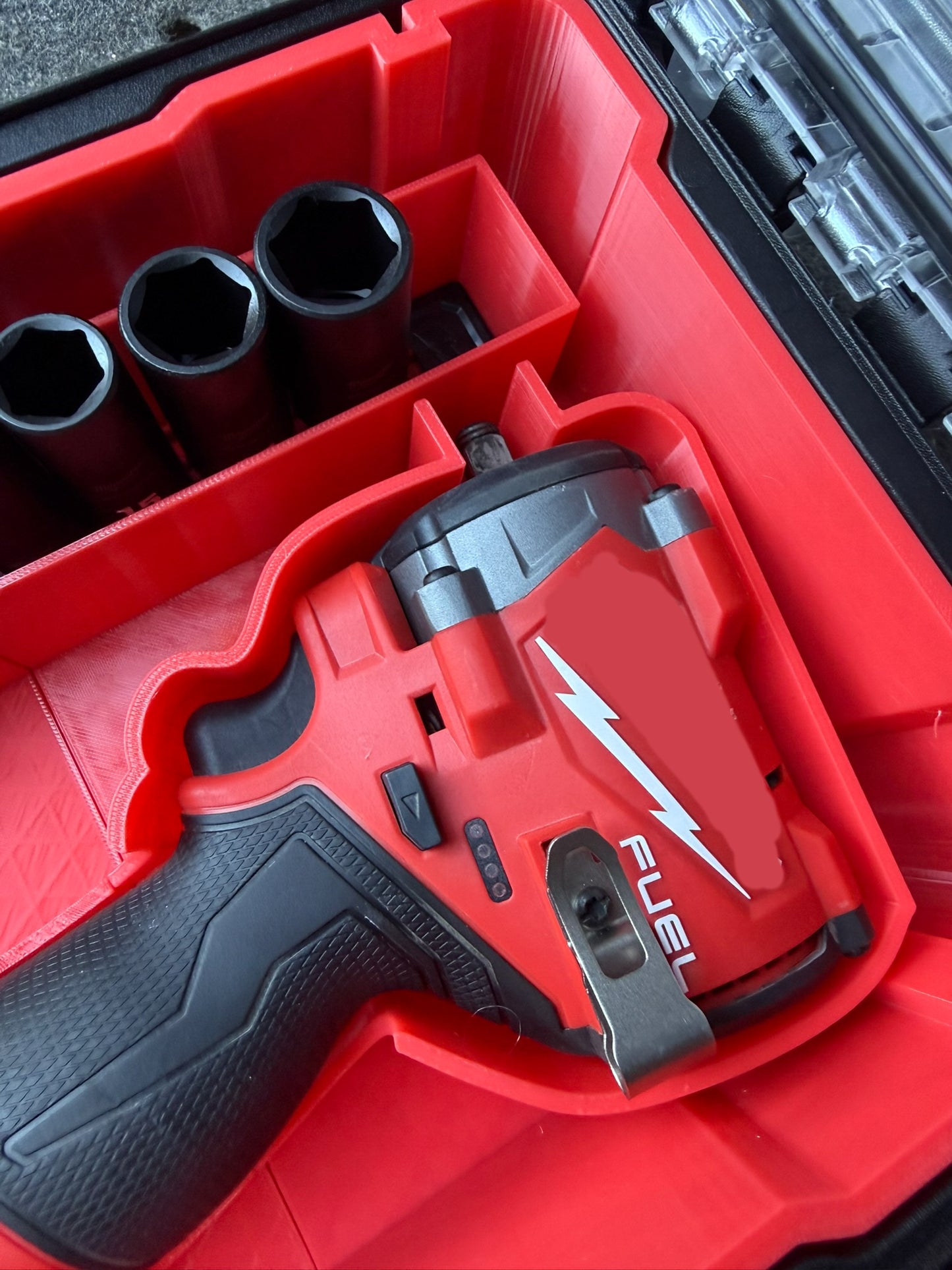 Inserts Compatible with Milwaukee Packout Compact Organiser and M12FCIWF38G3-0 Impact Wrench Plus Milwaukee Sockets