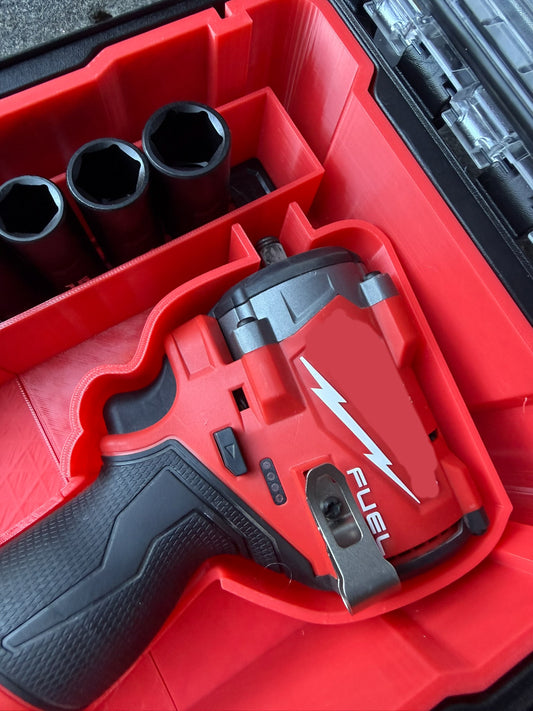 Inserts Compatible with Milwaukee Packout Compact Organiser and M12FCIWF38G3-0 Impact Wrench Plus Milwaukee Sockets