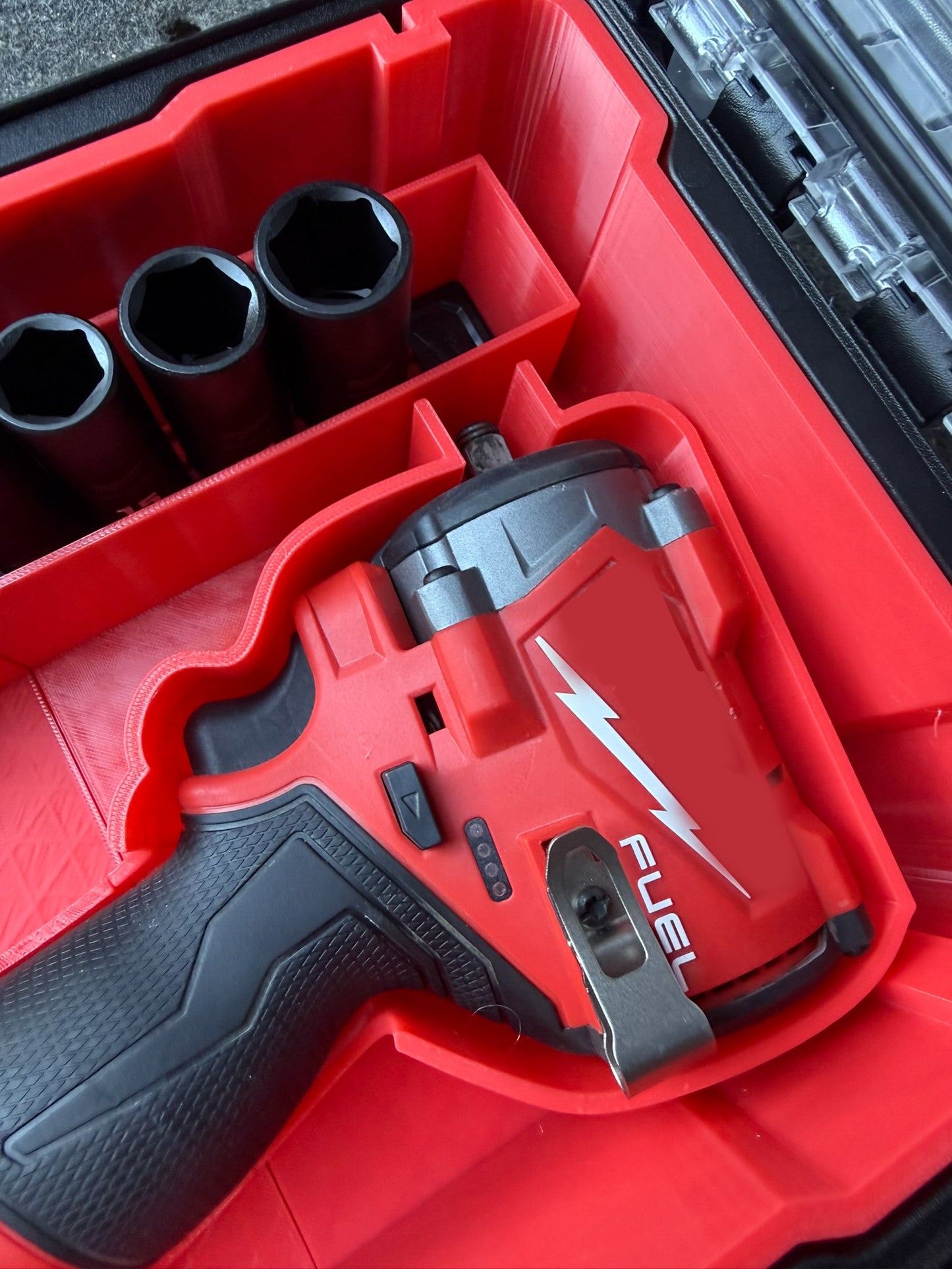 Inserts Compatible with Milwaukee Packout Compact Organiser and M12FCIWF38G3-0 Impact Wrench Plus Milwaukee Sockets